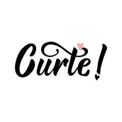 Translation from Portuguese - Like. Motivational card. Ink illustration. Perfect design for greeting cards, posters and social media. Brazilian Portuguese Lettering.