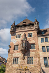 Fototapeta premium Nuremberg, a city in northern Bavaria, is distinguished by its medieval architecture, Germany