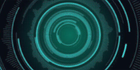 Technology digital futuristic internet network connection dark black background, green abstract cyber information communication, Ai big data science, innovation future tech line illustration vector.