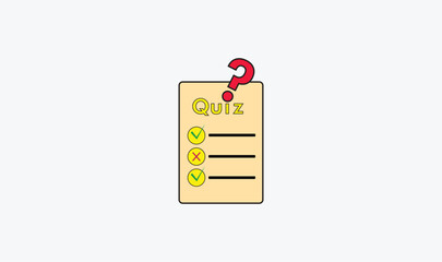  Quiz icon vector design