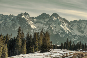 winter in the mountains