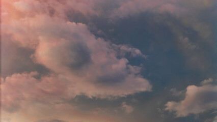 Fototapeta premium Abstract Cloudscape with Natural Sky Tones