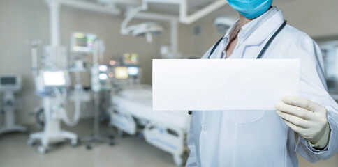 Doc with blank form.