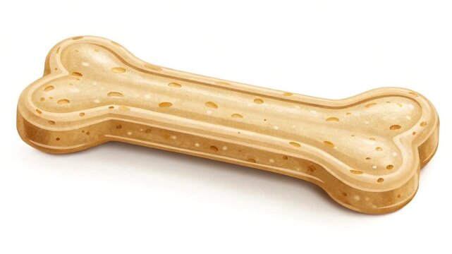 dog food bone isolated on white background video
