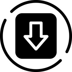 Arrow-alt-square Icon