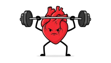 Heart lifting weights