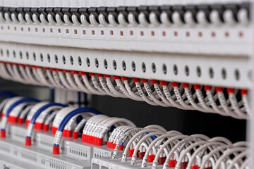 Connecting the electrical module using copper electrical insulated wires. 
