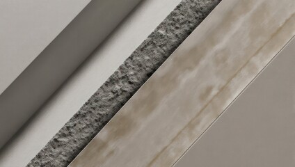 Abstract architectural detail with angled surfaces and textured materials in a minimalist aesthetic