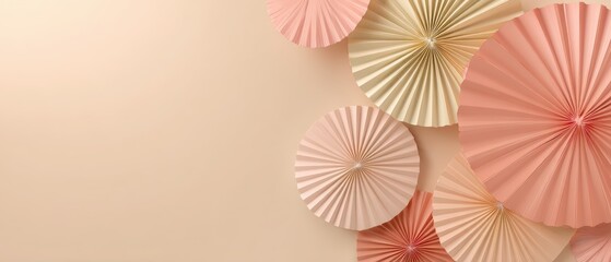 Chinese New Year pastel fans background