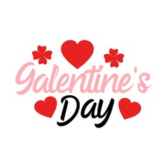 Galentine's Day valentine typography text on plain white transparent isolated background for card, shirt, hoodie, sweatshirt, apparel, tag, mug, icon, poster or badge © AllYearRoundDesigns