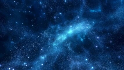 Stunning cosmic space animation with swirling galaxies and shimmering stars. Ideal for projects related to astronomy, science fiction, and exploration - Powered by Adobe