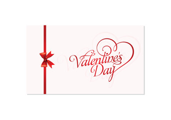 Romantic Abstract Happy Valentine's Day Love Heart Background Illustration 
Card Design