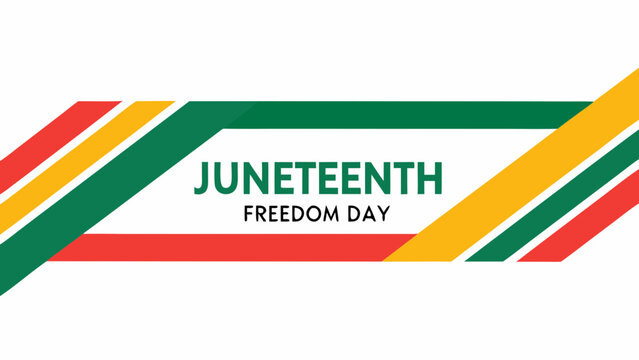 Juneteenth freedom day celebration graphic