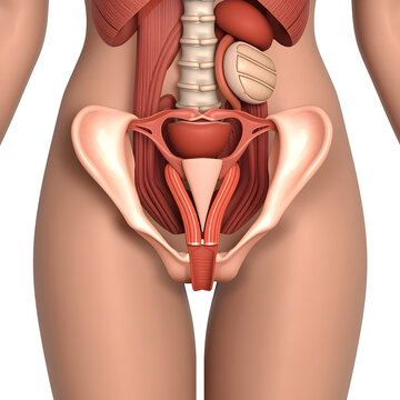 Anatomically Accurate 3D Female Pelvic Anatomy For Medical Education Uterus Ovar 0