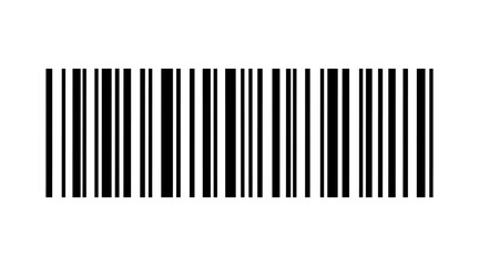 Barcode, bar code icon isolated, universal tag for scanning