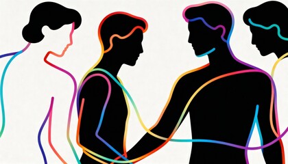 silhouette of pregnant woman with baby