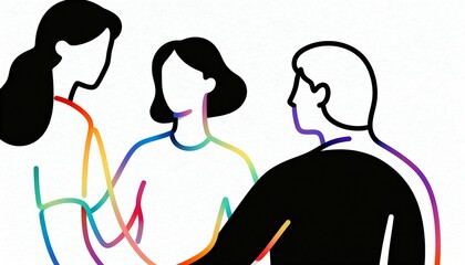 silhouette of a woman with a dog