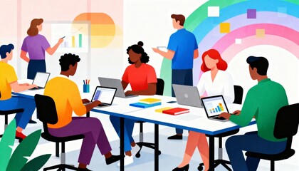 group of people in classroom