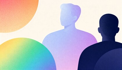 3d render of a human head in a circle on white