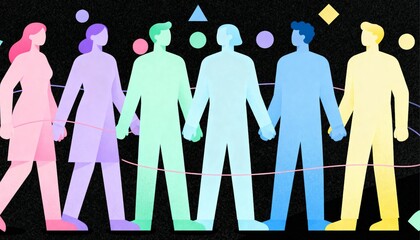 vector illustration of people silhouettes