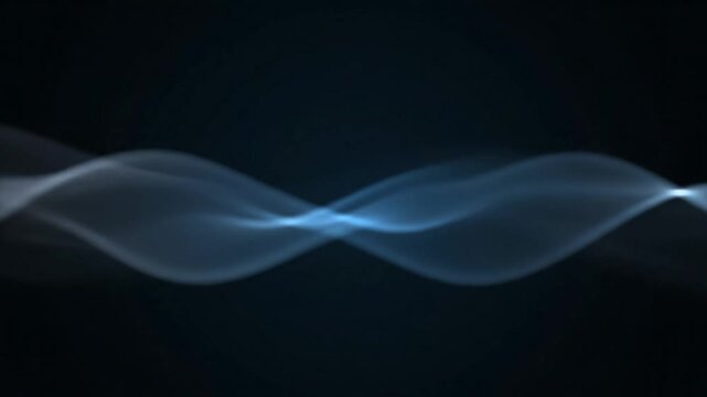 Abstract blue wave motion, flowing energy lines