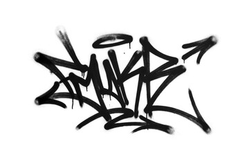 Graffiti Spray Paint Overlay. Urban Street Art Tag. Aerosol Texture. Underground Design