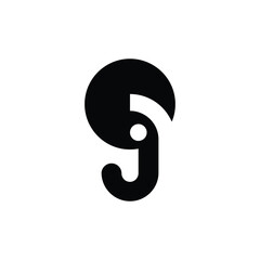 Fototapeta premium Minimalist JQ QJ Monogram Icon Logo for Timeless Branding