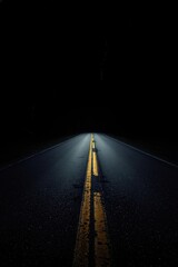 Road at Twilight: A Journey into the Unknown, a Path Through the Darkness