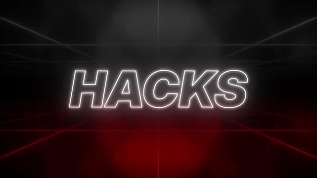 Hacks Text 80s Style &ndash; Retro Aesthetic Background