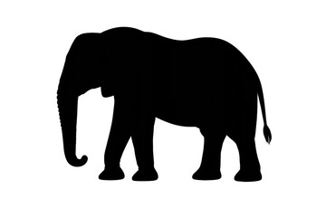 Obraz premium Solid Black Image with transparent background for graphic use. Dark.