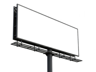 Obraz premium Empty billboard advertising space isolated on transparent background