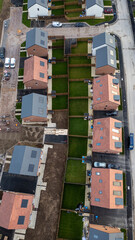 Aerial View of a Modern Housing Development at Taylor Wimpey, Ripon.