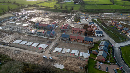 New Housing Development Under Construction at Taylor Wimpey, Ripon.