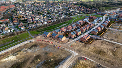 Residential development and existing housing estate at Taylor Wimpey, Ripon.