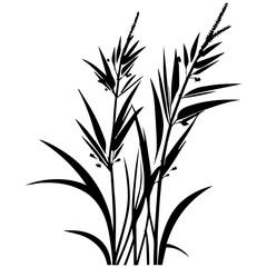 Obraz premium Vector illustration of fresh green bamboo leaves and plant branches isolated on white background for nature inspired floral design decoration