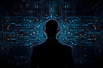 Artificial Intelligence Risk and Technology Fear Concept