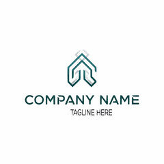 Fototapeta premium Modern abstract geometric logo design for a company.