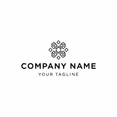 Geometric Logo Design Company Name Tagline.