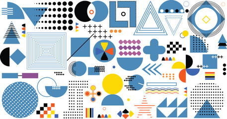 Modern Abstract Geometric Shapes design 