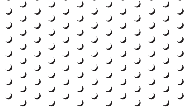 Whimsical black crescent moon pattern on white background for nursery and stationery design - Powered by Adobe