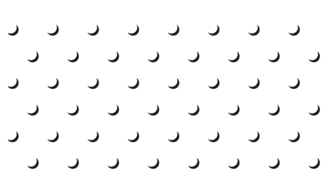 Minimalist sparse black crescent moon pattern on a white background for clean modern branding - Powered by Adobe