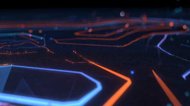 abstract technology background with binary code