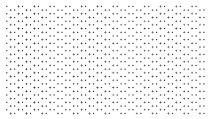 Modern background pattern with plus signs and dots in an offset staggered arrangement for a dynamic minimalist look