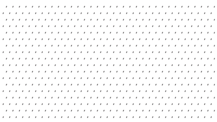 Contemporary pattern featuring short diagonal slanted lines in a minimalist grid arrangement on a white background