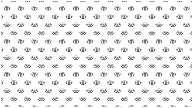 Subtle and intricate pattern composed of many small eye icons creating a textured minimalist black and white background - Powered by Adobe