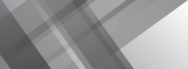 Fototapeta premium White and grey 3d modern abstract background with polygonal texture. Soft gray wide abstract banner. Vector illustration