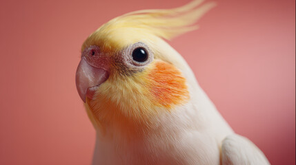 Obraz premium Close-Up of a Curly Crested Parrot
