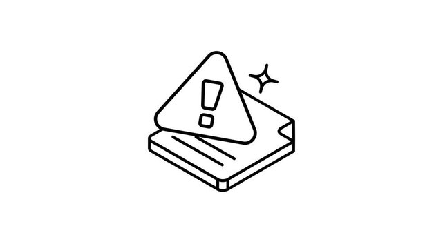 Print error animated icon video