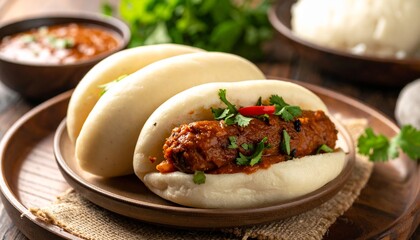 Goan Choris Pao. Traditional Indian Food