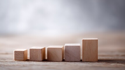 2026 wooden blocks representing financial goals and growth